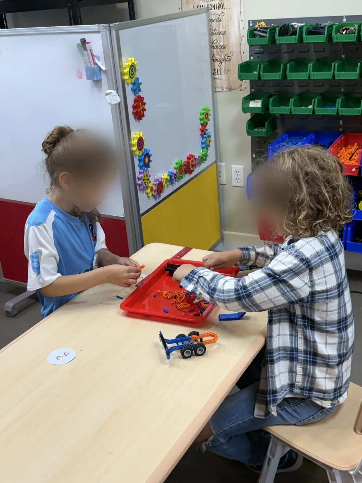 Building with gears and wheels