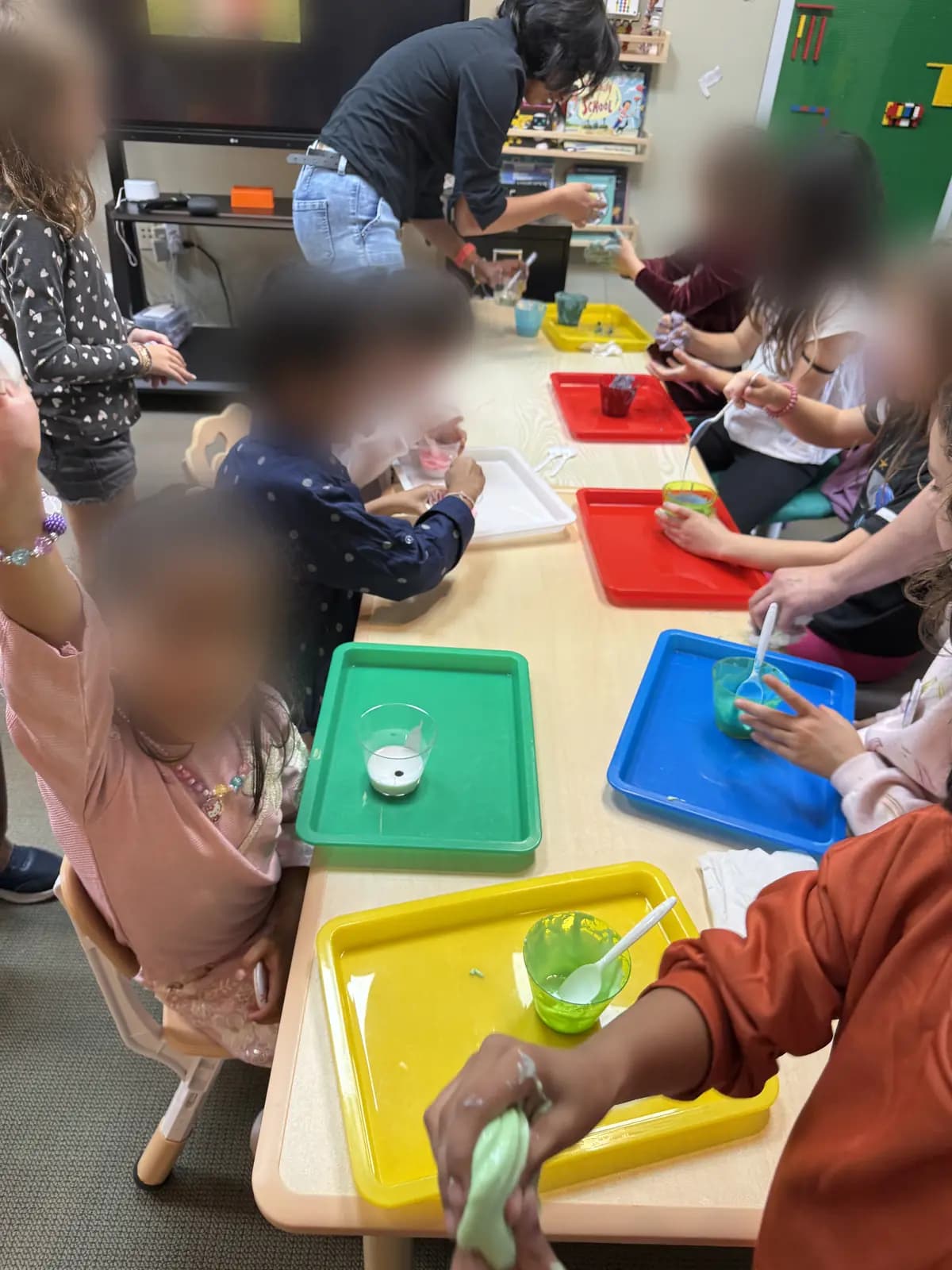 The slime station in full swing